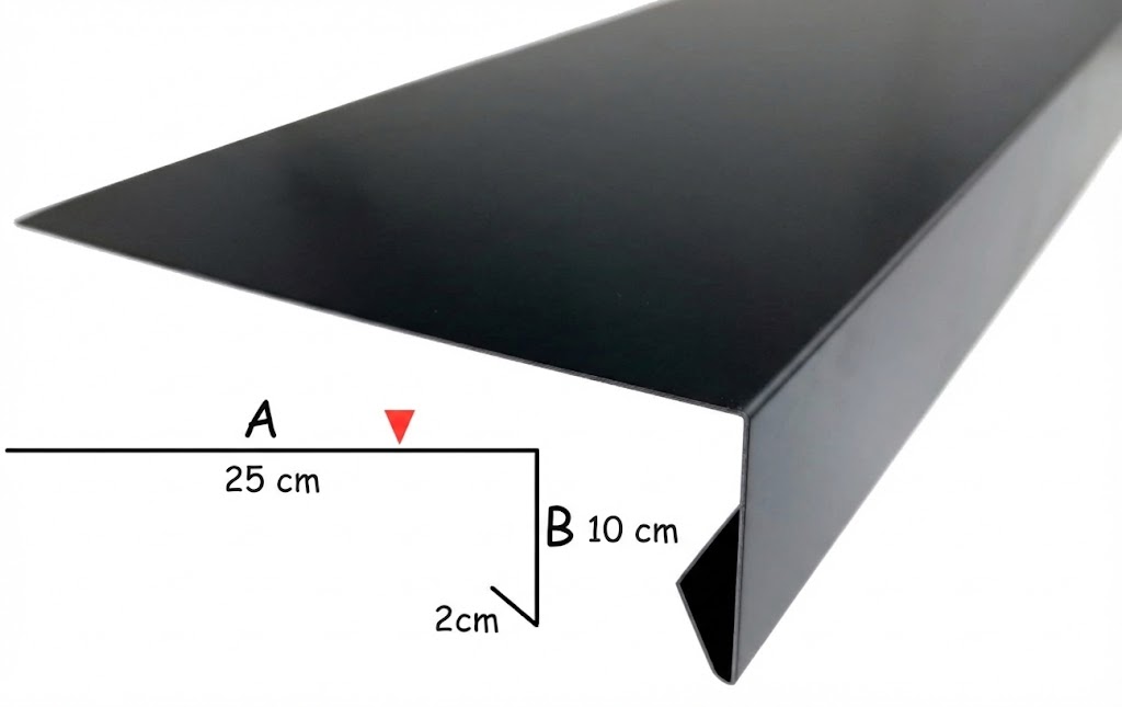 Profil balkonowy okapowy aluminiowy AVZ AVZ-PROFIL-001-RRDLW 34993247563142 Profile balkonowe AVZ